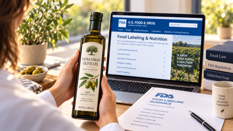 Normativa de etiquetado FDA para alimentos